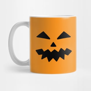 Pumpkin Carving in Orange Background Mug